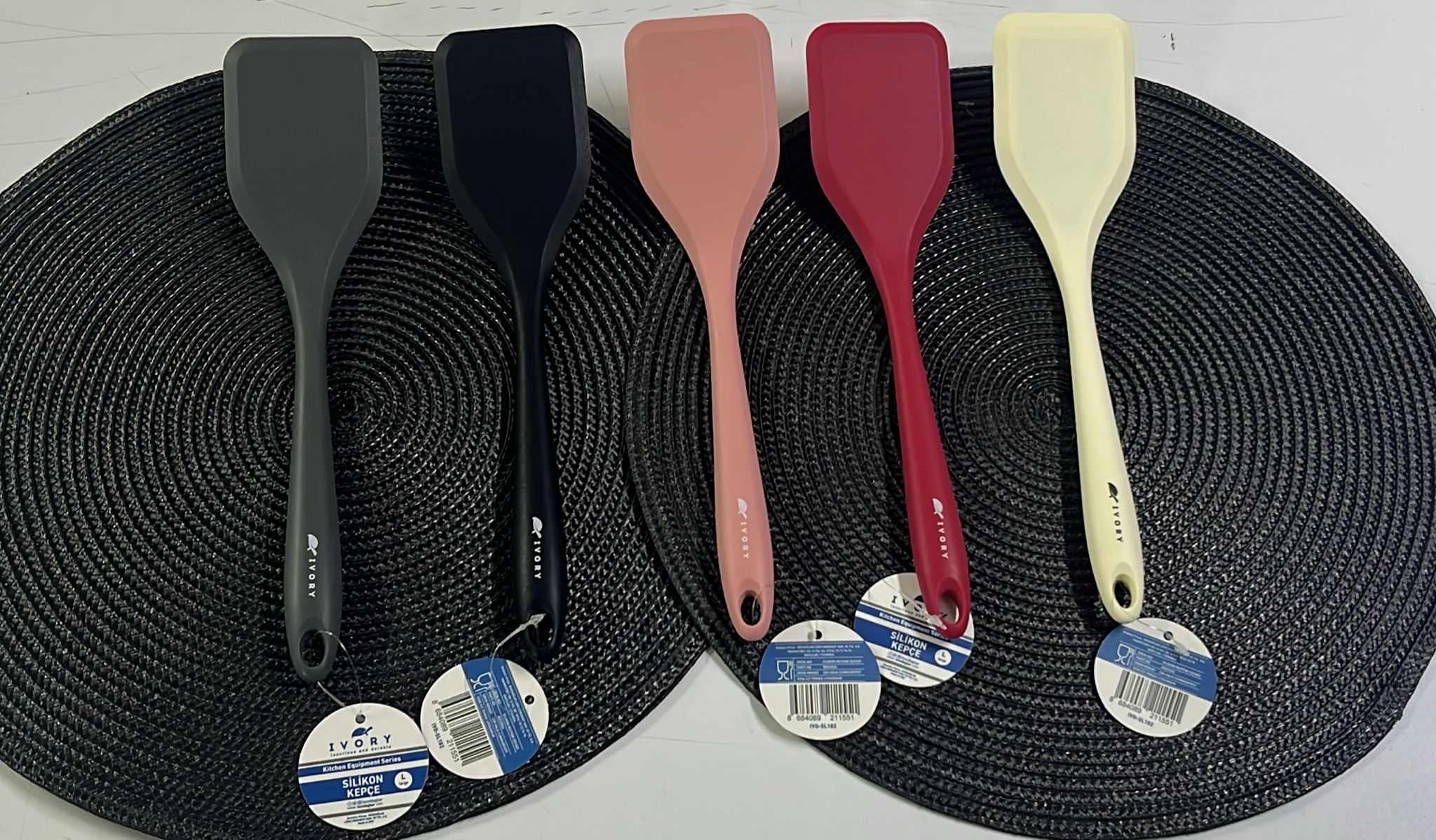 IVORY SİLİKON EĞİMLİ JUMBO SPATULA SL182 *