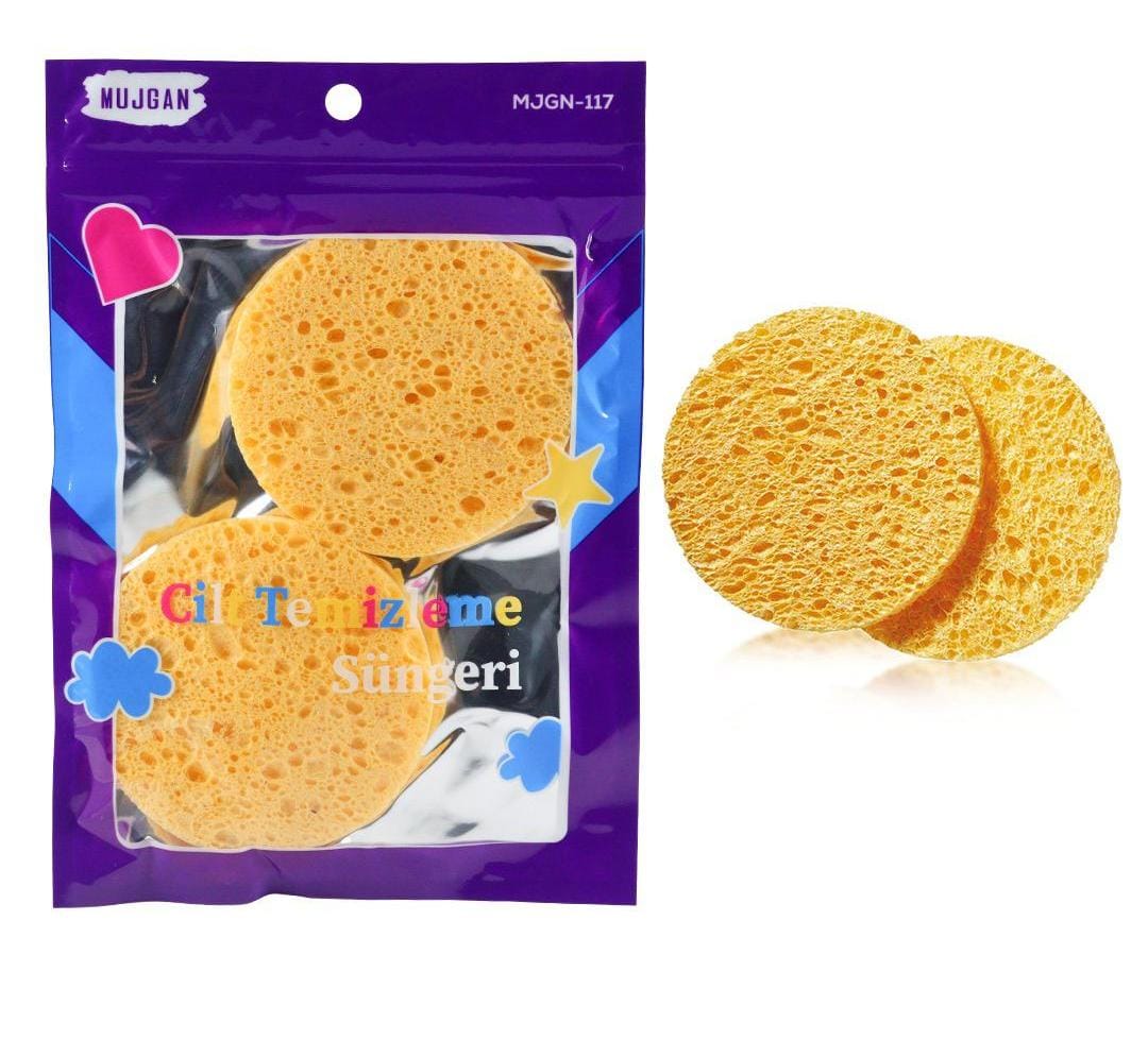 MUJGAN 2 Lİ CİLT TEMİZLEME SÜNGERİ *