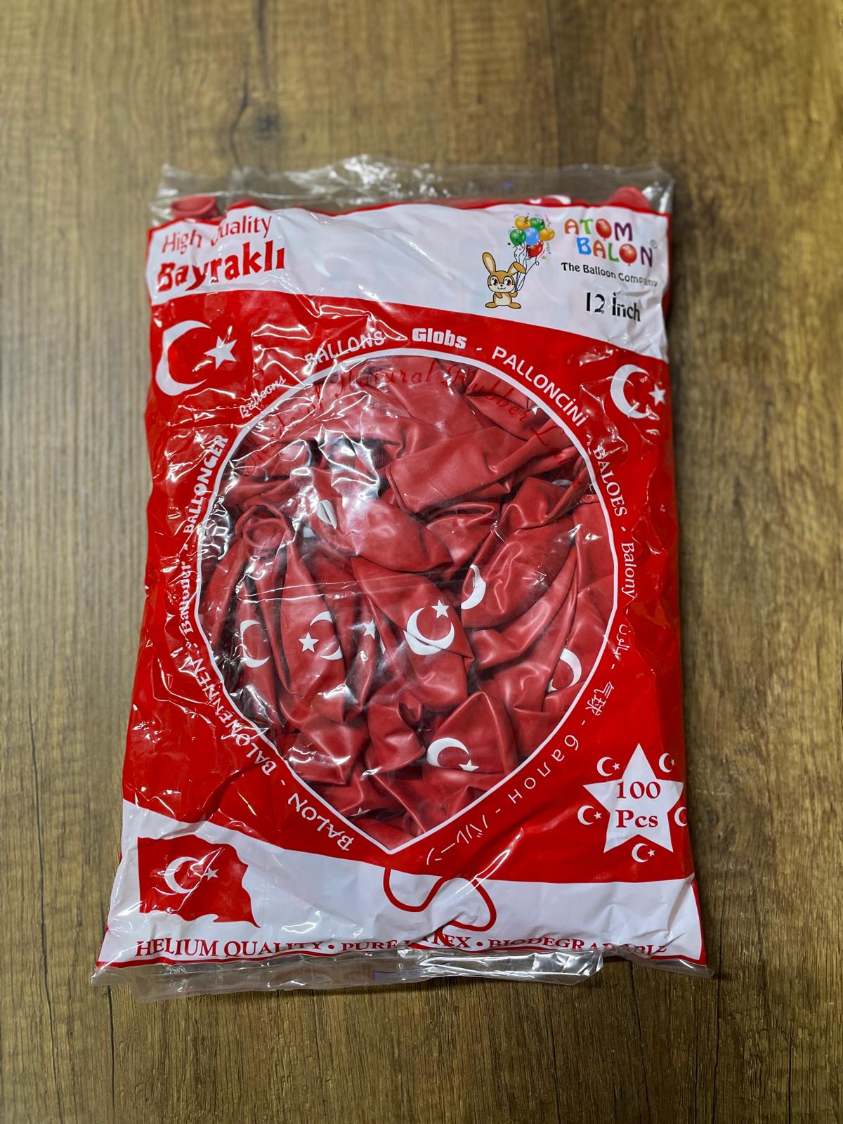 100 LÜ AY YILDIZ BALON *