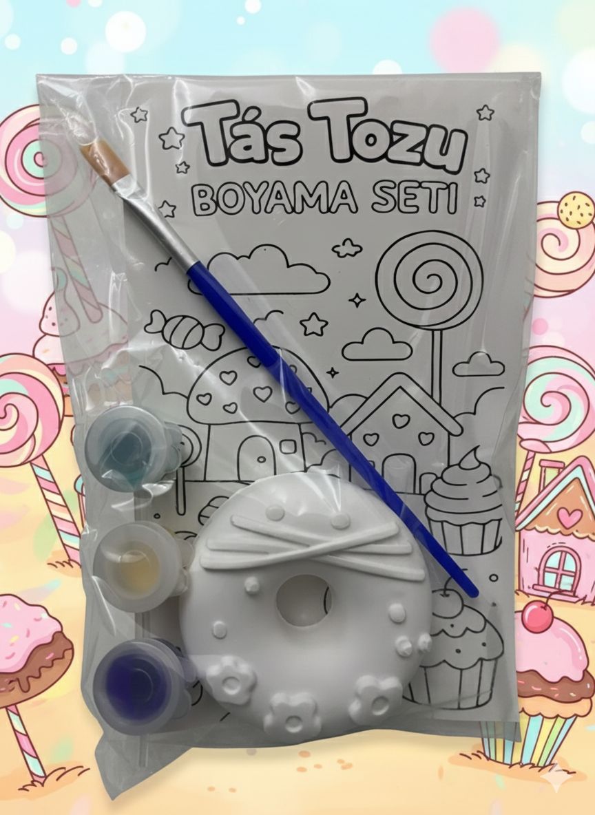 FİGÜRLÜ TAŞ BOYAMA DONAT*