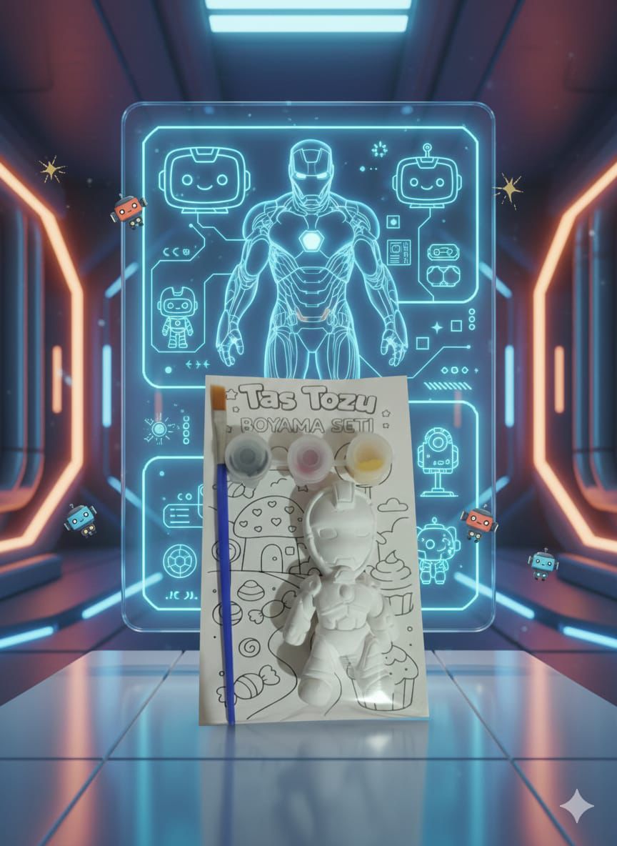 FİGÜRLÜ TAŞ BOYAMA IRONMAN*