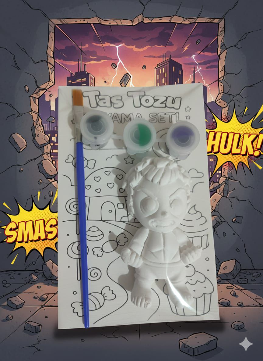FİGÜRLÜ TAŞ BOYAMA HULK*