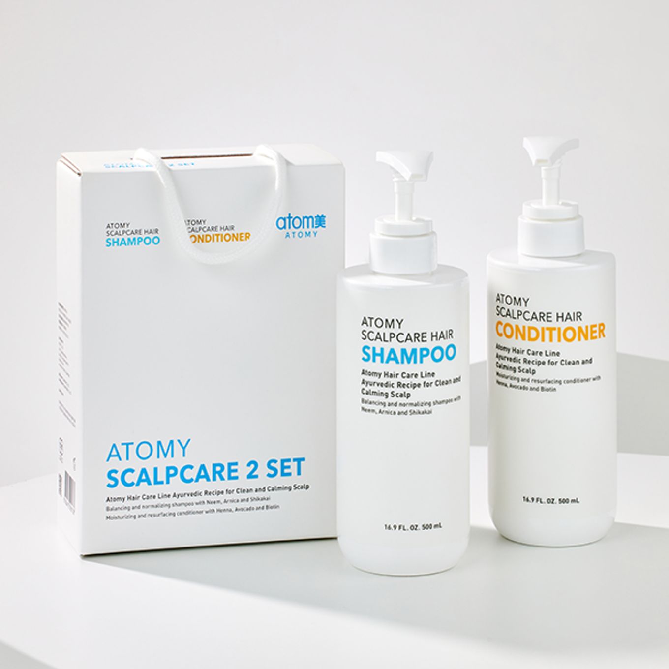 ATOMY SCALPCARE SET HAIR ŞAMPUAN VE SAÇ KREMİ 500 ML *